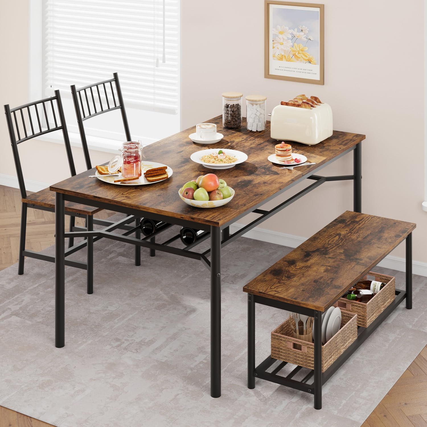 家具 WHAT WE WANT  TAKIBIDAIMITAINATABLE YITAHOME 360° Rotating Sofa Side Table with Drawer, Mobile